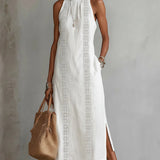 Sleeveless Linen Maxi Dress