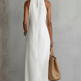 Sleeveless Linen Maxi Dress