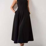 Exquisite One-Shoulder Corsage Midi Dress