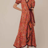 Bohemian Vintage Midi Dress