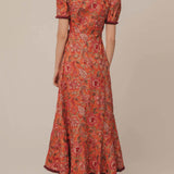 Bohemian Vintage Midi Dress