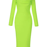 Sexy Bandage Square Neck Dress