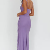 Slim Slit Sleeveless Summer Midi Dress