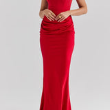 Scarlet Strapless Corset Maxi Dress