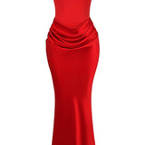 Scarlet Strapless Corset Maxi Dress