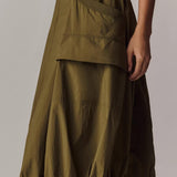 Daily Practice Fastpack Bubble-Hem Midi Dress
