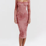 Pink Print Corset Dress