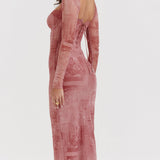 Pink Print Corset Dress