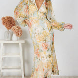 Long Slim Fit Tuxedo Midi Dress