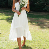 Chiffon Ruffle Midi Dress