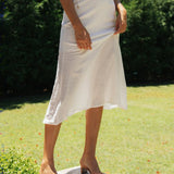Chiffon Ruffle Midi Dress