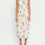 Tie-Waist Tank Midi Dress