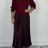 Pleated Panel Dress