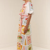Tie Cardigan Linen Dress