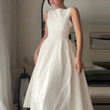 SLEEVELESS BACKLESS DRESS