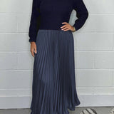 Pleated Panel Dress