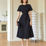 Designer Waist-Defining Midi