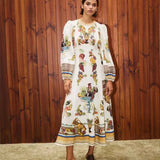 Minimalist A-Line Linen Gown
