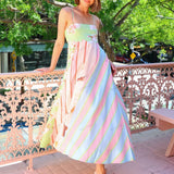 Graffiti Print Sleeveless A-Line Maxi Dress