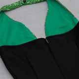 Sexy Hollow Backless Halter Bandage Dress