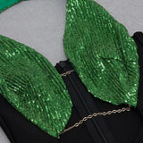 Sexy Hollow Backless Halter Bandage Dress