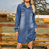 Relaxed Fit Adjustable Denim Dress