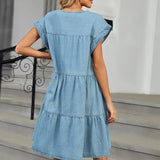 Summer Loose Fit Pullover Denim Dress