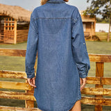 Relaxed Fit Adjustable Denim Dress