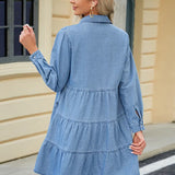 Relaxed Fit Denim Midi Dress