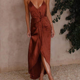 Stylish Unique Strappy French Halter Midi Dresses