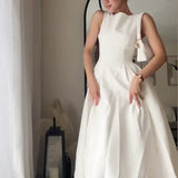 SLEEVELESS BACKLESS DRESS