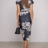 Wrap Style V-Neck Dress
