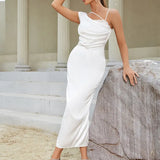 One-Shoulder Backless Dress