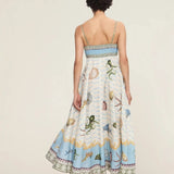 Creative Print Beach Dress