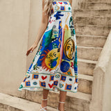 Printed Sleeveless Vacay Dress