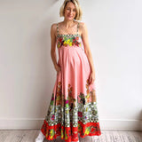 Sexy Linen Print Dress
