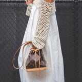 Casual Knitted Bolero And Midi Dress