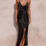 Stylish Unique Strappy French Halter Midi Dresses
