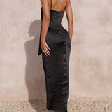 Stylish Unique Strappy French Halter Midi Dresses