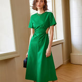 Designer Waist-Defining Midi