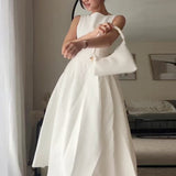 SLEEVELESS BACKLESS DRESS