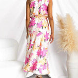 Floral Sleeveless Midi Dress