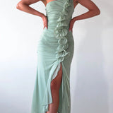 Sexy Ruched Midi Dress