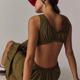 Daily Practice Fastpack Bubble-Hem Midi Dress