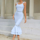 Sexy Lace Bandage Fish-tail Dress