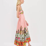 Sexy Linen Print Dress