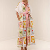 Tie Cardigan Linen Dress