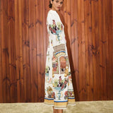 Minimalist A-Line Linen Gown