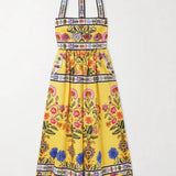 Casual Strapless Midi Dress