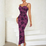 Floral Slit Bodycon Dress